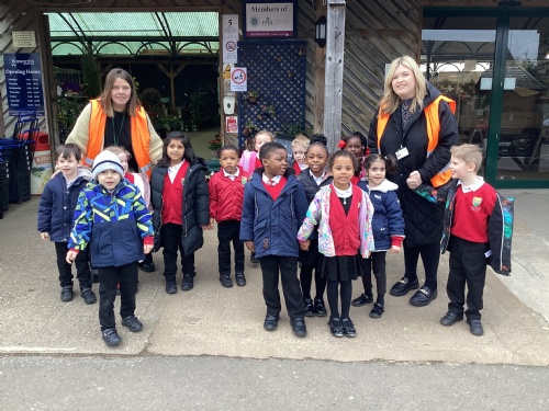 Reception go to the Garden Centre